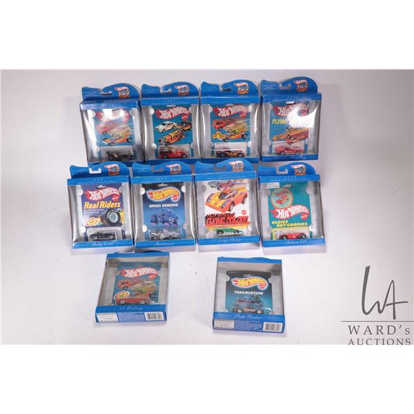 10 collectable Hot Wheels 30th Anniversary including 1975, 1976, 1979, and 1981-1987