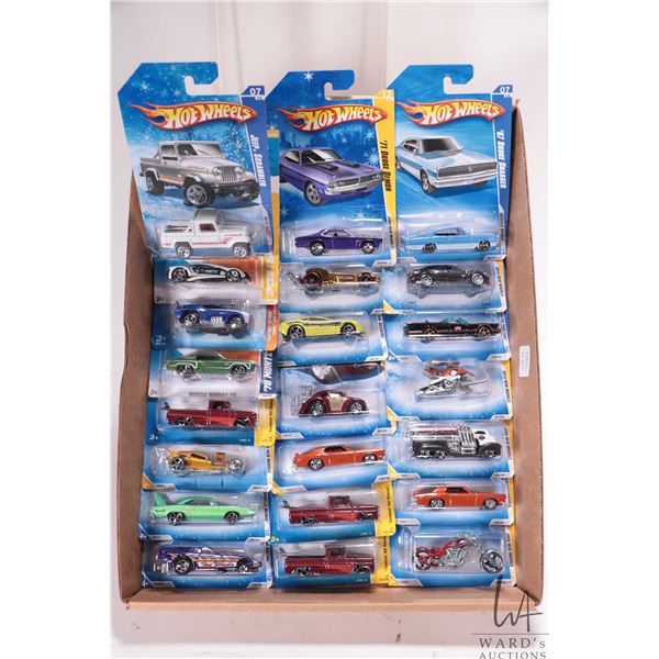 22 collectable Hot Wheels toy cars