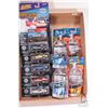 Image 1 : 9 collectable die cast toy cars including 5 Johnny Lightning Funny Car Legends and 4 Hot Wheels Worl
