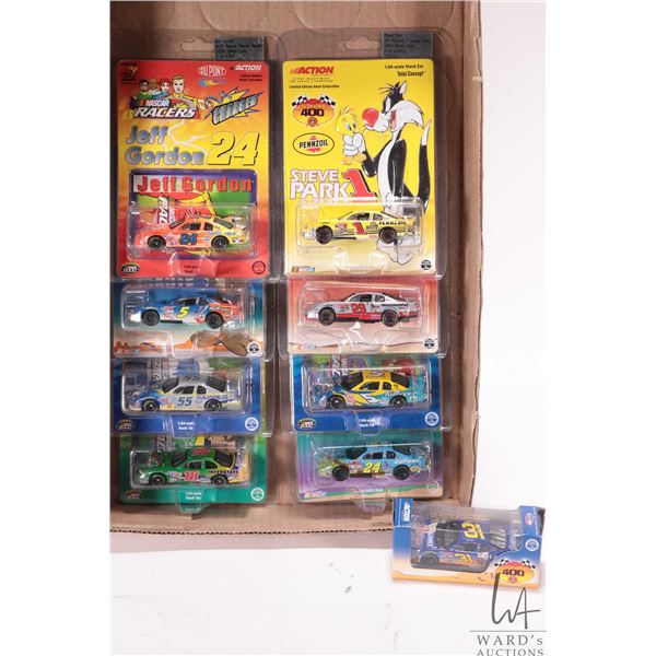 9 Looney Tunes themed NASCAR die cast toy cars
