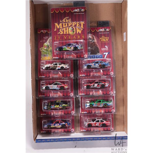 9 NASCAR die cast toy cars celebrating 25 Years of the Muppet Show