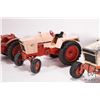 Image 3 : 3 vintage 1/18th scale ERTL Case tractors including 1370, 1070, and a 930. Note, parts missing