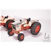 Image 4 : 3 vintage 1/18th scale ERTL Case tractors including 1370, 1070, and a 930. Note, parts missing