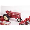 Image 2 : Selection of ERTL 1/18th scale farm toys including International row crop tractor, 3 and 4 bottom pl