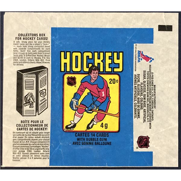 1979-80 O-PEE-CHEE NHL HOCKEY WRAPPER - WAYNE GRETZKY ROOKIE YEAR