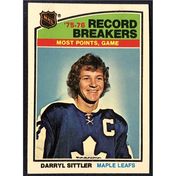 1976-77 TOPPS NHL HOCKEY DARRYL SITTLER (HOF)