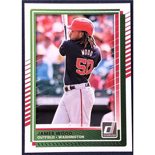 2025 DONRUSS BASEBALL JAMES WOOD ROOKIE CARD