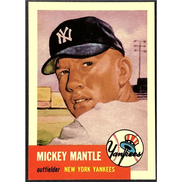 1991 TOPPS 1953 ARCHIVES MICKEY MANTLE (HOF)