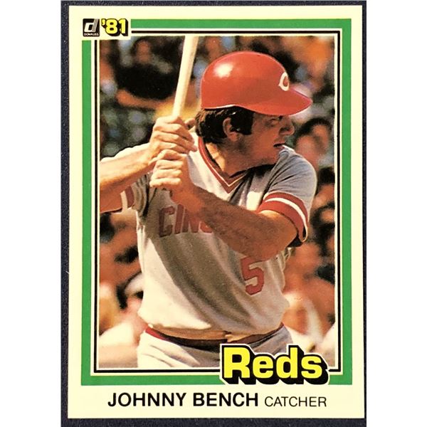 1981 DONRUSS BASEBALL JOHNNY BENCH (HOF)