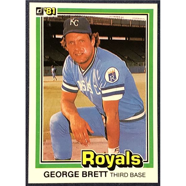 1981 DONRUSS BASEBALL GEORGE BRETT (HOF)
