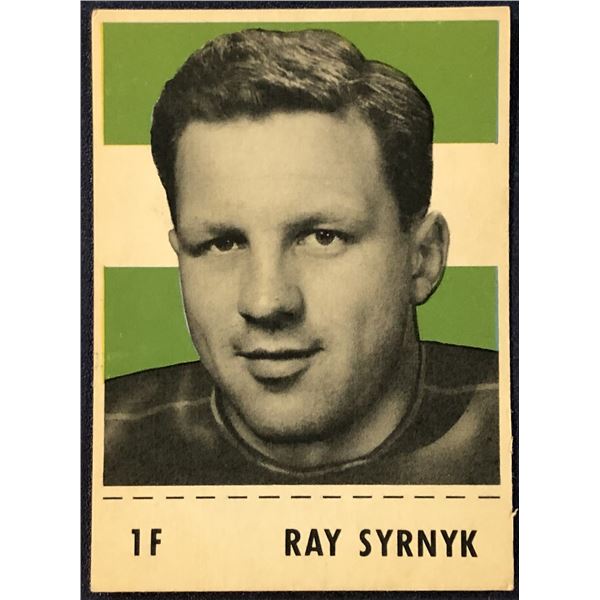 1956 SHREDDED WHEAT CFL FOOTBALL RAY SYRNYK