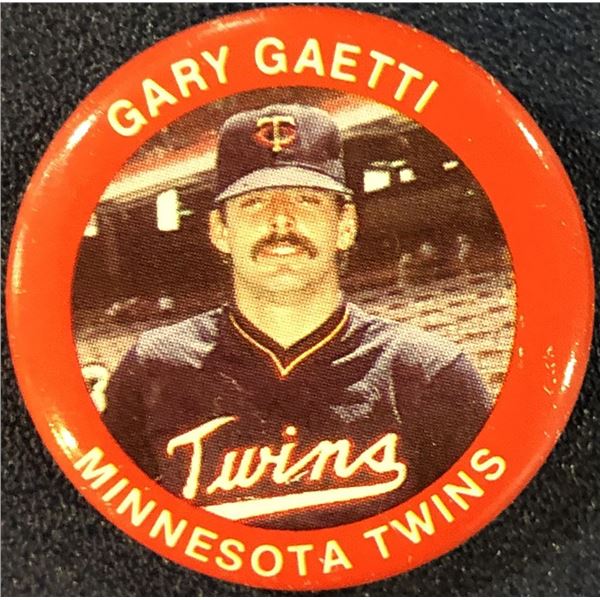 1984 FUN FOODS MLB BASEBALL PIN - GARY GAETTI