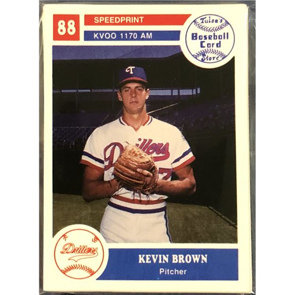 1988 MiLB SPEEDPRINT TULSA DRILLERS TEAM SET (KENNY ROGERS, KEVIN BROWN)