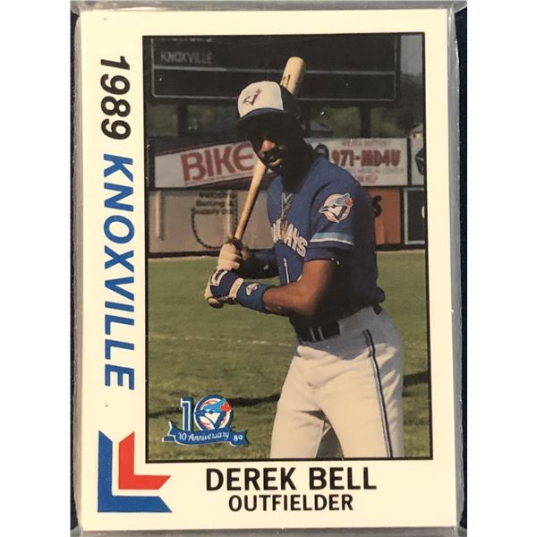 1989 BEST CARDS MiLB KNOXVILLE BLUE JAYS TEAM SET (WHITEN, GUZMAN, BELL)