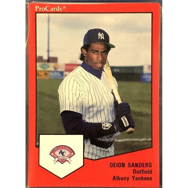 1989 PRO CARDS MiLB ALBANY YANKEES TEAM SET (DEION SANDERS)