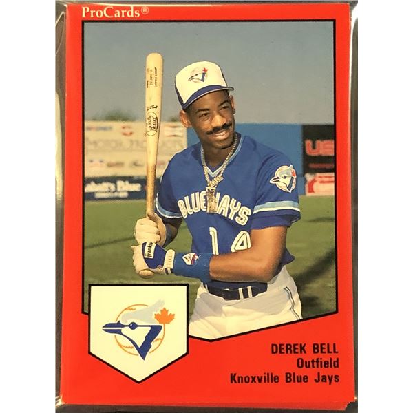 1989 PRO CARDS MiLB KNOXVILLE BLUE JAYS TEAM SET (DEREK BELL)