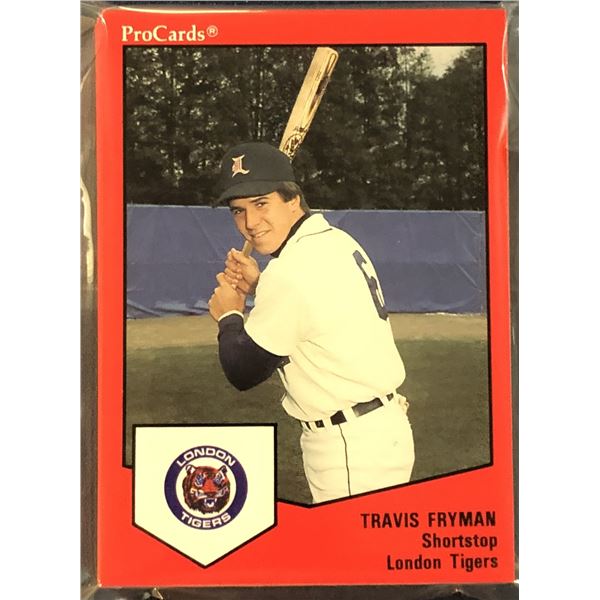 1989 PRO CARDS MiLB LONDON TIGERS TEAM SET (TRAVIS FRYMAN)