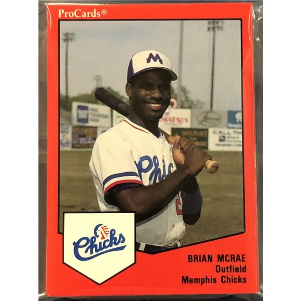 1989 PRO CARDS MiLB MEMPHIS CHICKS TEAM SET (BRIAN McRAE)