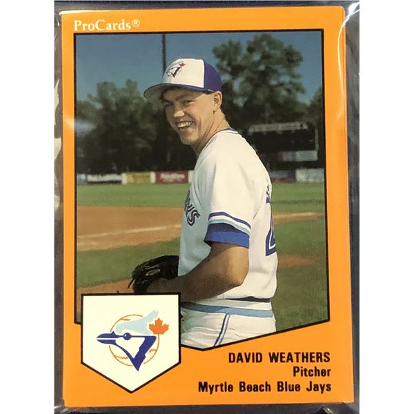 1989 PRO CARDS MiLB MYRTLE BEACH BLUE JAYS TEAM SET