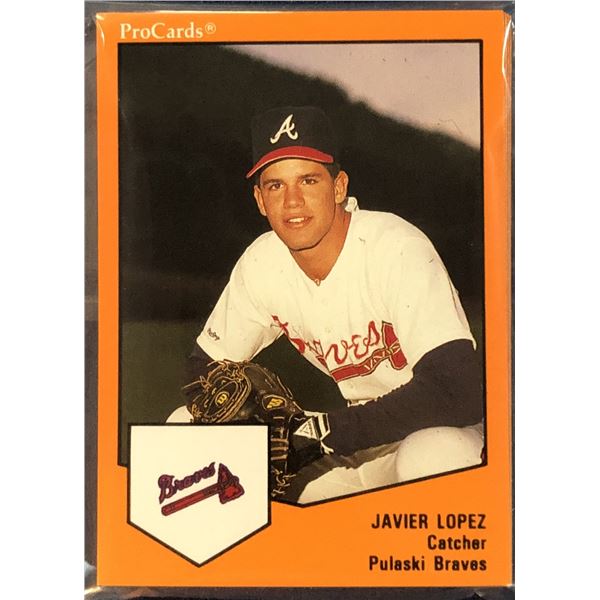 1989 PRO CARDS MiLB PULASKI BRAVES TEAM SET (JAVY LOPEZ, MARK WOHLERS)