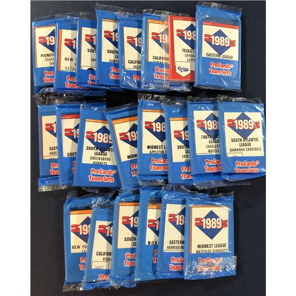 1989 PRO CARDS MiLB TEAM SETS COLLECTION