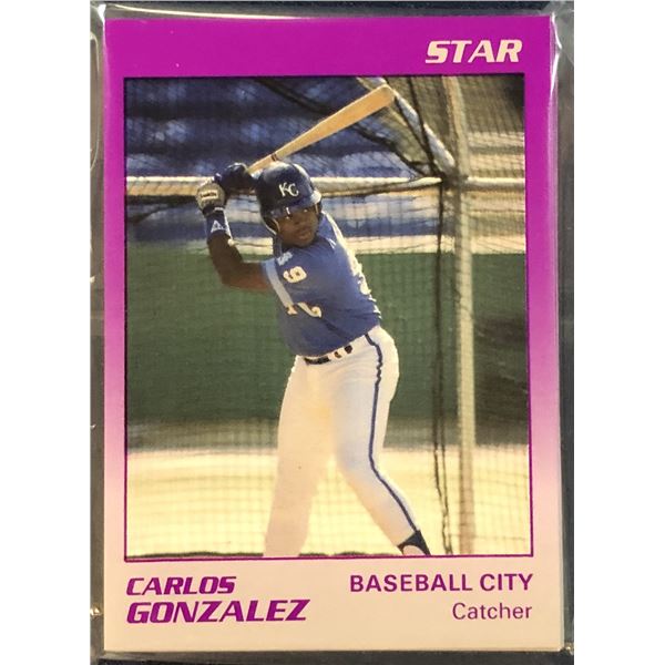 1989 STAR COMPANY MiLB BASEBALL CITY ROYALS TEAM SET (CARLOS GONZALEZ, JEFF CONINE)