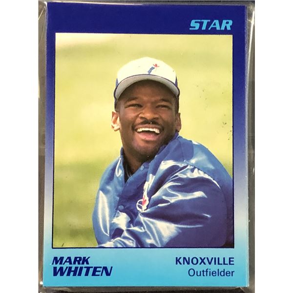 1989 STAR COMPANY MiLB KNOXVILLE BLUE JAYS TEAM SET (MARK WHITEN, DEREK BELL)