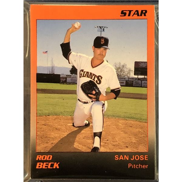 1989 STAR COMPANY MiLB SAN JOSE GIANTS TEAM SET (ROD BECK)