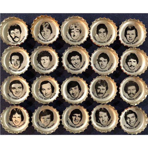 1980-81 PEPSI NHL CAPS - MONTREAL CANADIENS TEAM SET (20)