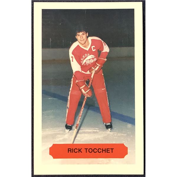 1981-82 SOO GREYHOUNDS RICK TOCCHET POLICE CARD