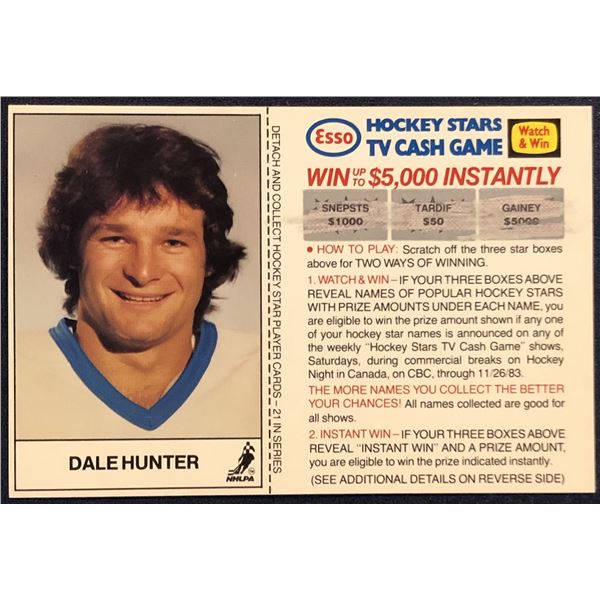 1983-84 ESSO NHL DALE HUNTER