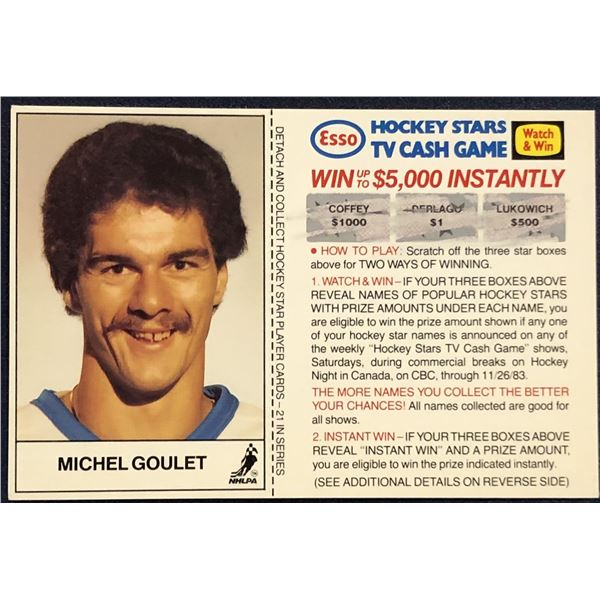1983-84 ESSO NHL MICHEL GOULET (HOF)