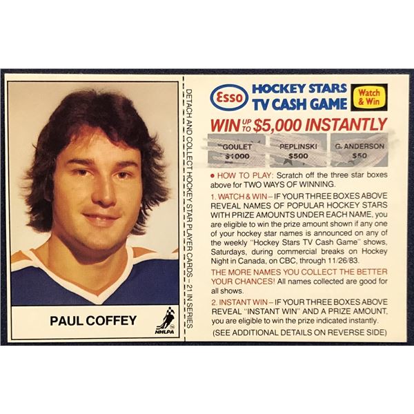1983-84 ESSO NHL PAUL COFFEY (HOF)