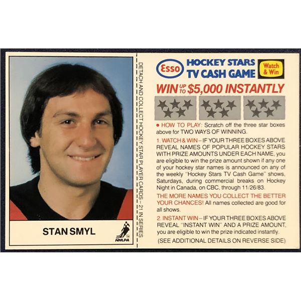 1983-84 ESSO NHL STAN SMYL