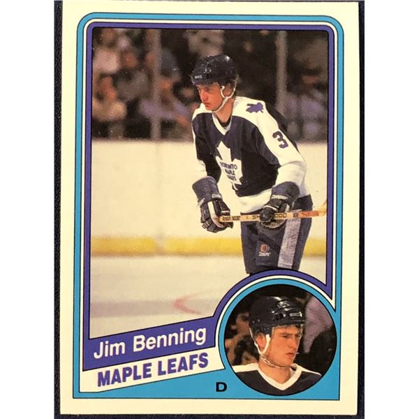 1984-85 O-PEE-CHEE JIM BENNING