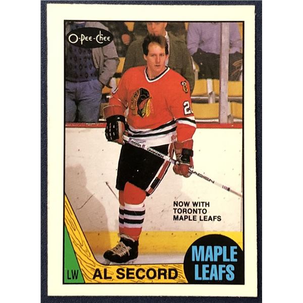 1987-88 O-PEE-CHEE AL SECORD