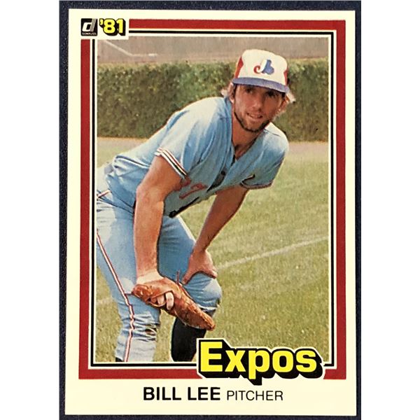 1981 DONRUSS BASEBALL BILL LEE
