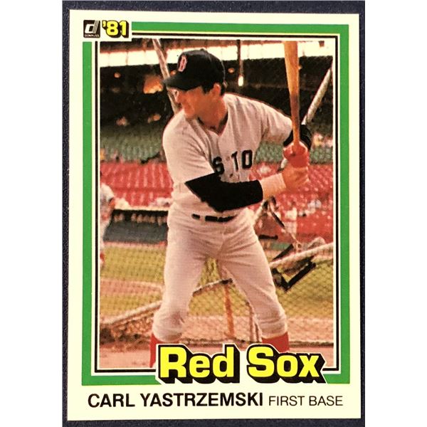 1981 DONRUSS BASEBALL CARL YASTRZEMSKI (HOF)