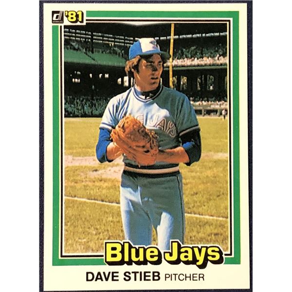 1981 DONRUSS BASEBALL DAVE STIEB