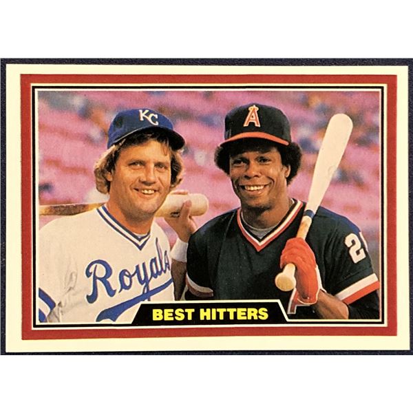 1981 DONRUSS BASEBALL GEORGE BRETT / ROD CAREW (HOF)