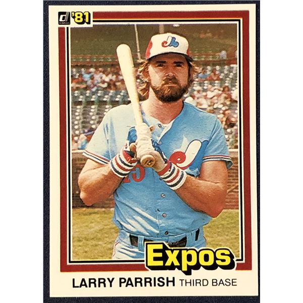 1981 DONRUSS BASEBALL LARRY PARRISH