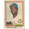 Image 1 : 1981 DONRUSS BASEBALL MOOKIE WILSON ROOKIE CARD