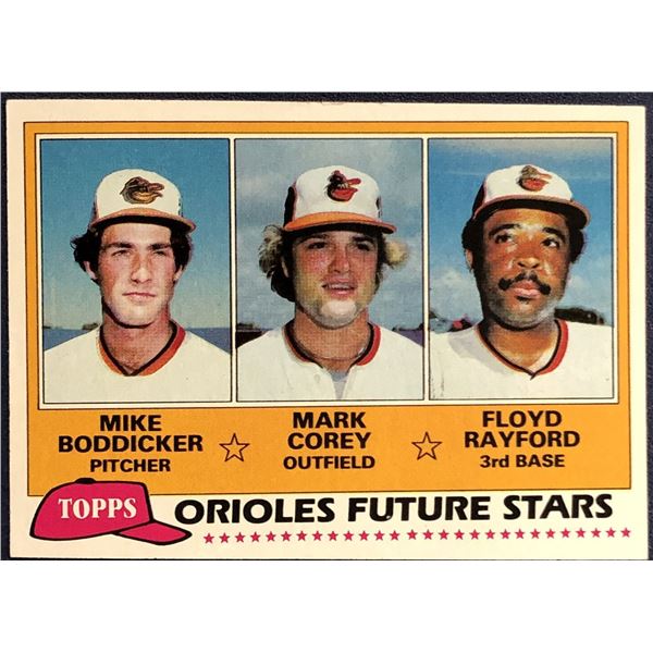 1981 TOPPS MIKE BODDICKER ROOKIE CARD