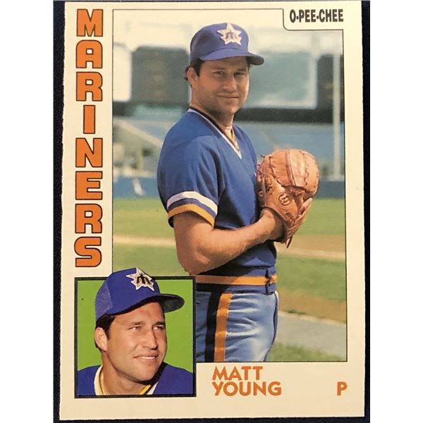 1984 O-PEE-CHEE MATT YOUNG ROOKIE CARD