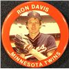 Image 1 : 1986 FUN FOODS MLB BASEBALL PIN - RON DAVIS