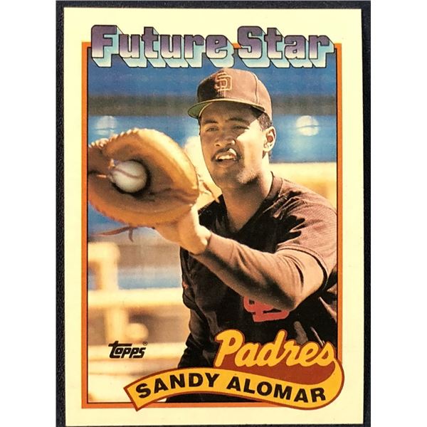 1989 TOPPS SANDY ALOMAR ROOKIE CARD