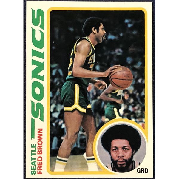 1978-79 TOPPS NBA BASKETBALL FRED BROWN