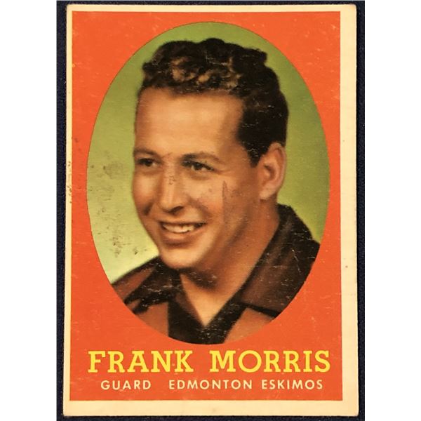 1958 O-PEE-CHEE CFL FOOTBALL FRANK MORRIS (HOF)