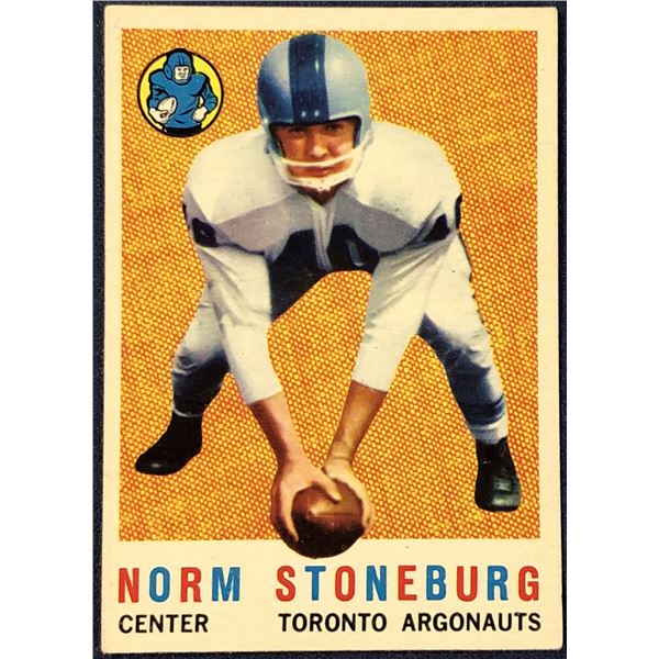 1959 O-PEE-CHEE CFL FOOTBALL NORM STONEBURG
