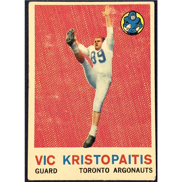 1959 O-PEE-CHEE CFL FOOTBALL VIC KRISTOPAITIS